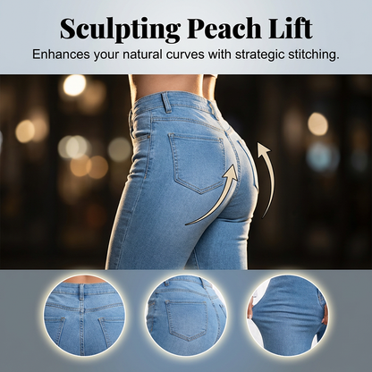 Women's High-Waist Stretch Flare Jeans