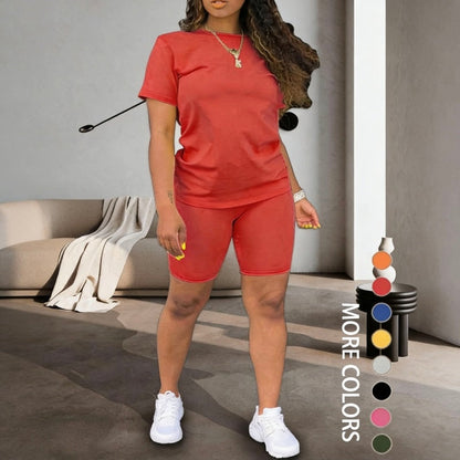 Women's Sports Top & Shorts 2-Piece Set