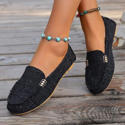 🌸Spring Hot Sale-🌸Women's Fashion Leopard Print Patchwork Loafers