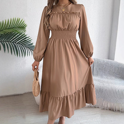 👗New arrival 50% OFF!🥰Women's Long-Sleeve Smocked Ruffle Maxi Dress