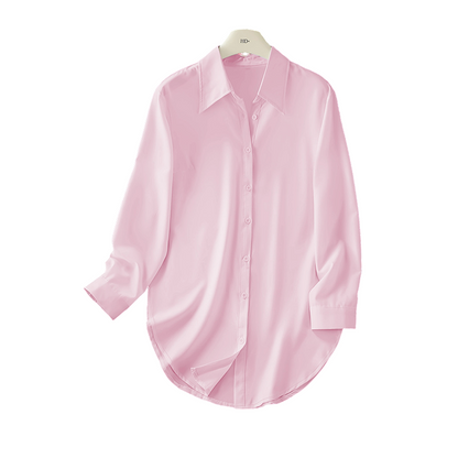 Women's Long Sleeve Shirt with High-Low Hem