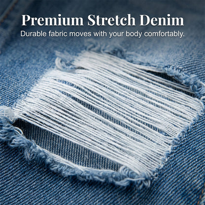 High-Waisted Ripped Skinny Jeans for Women