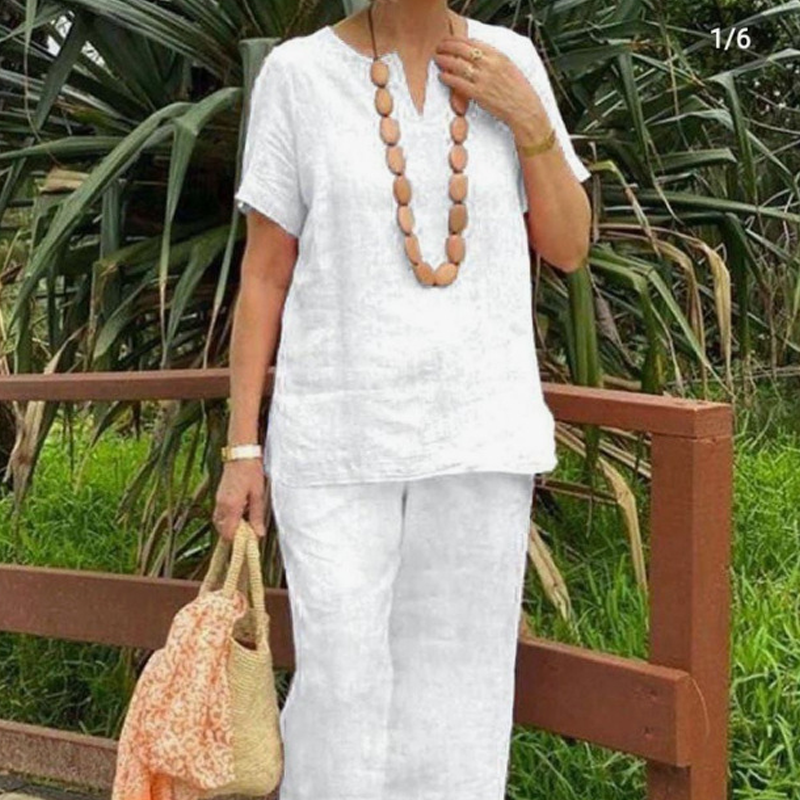 Women's Casual Top & Pants 2-Piece Set