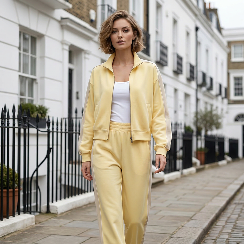 Women's 2-Piece Tracksuit with Side Stripe