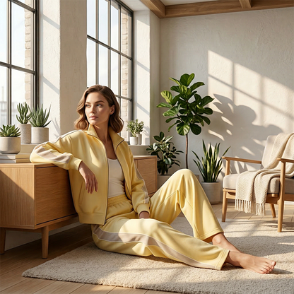 Women's 2-Piece Tracksuit with Side Stripe