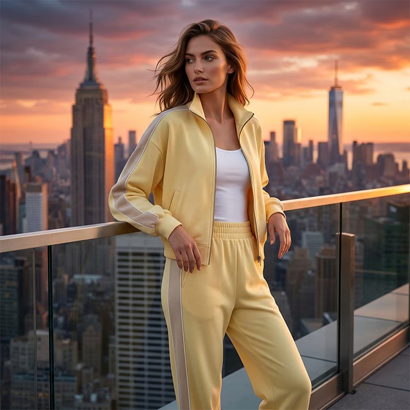 Women's 2-Piece Tracksuit with Side Stripe