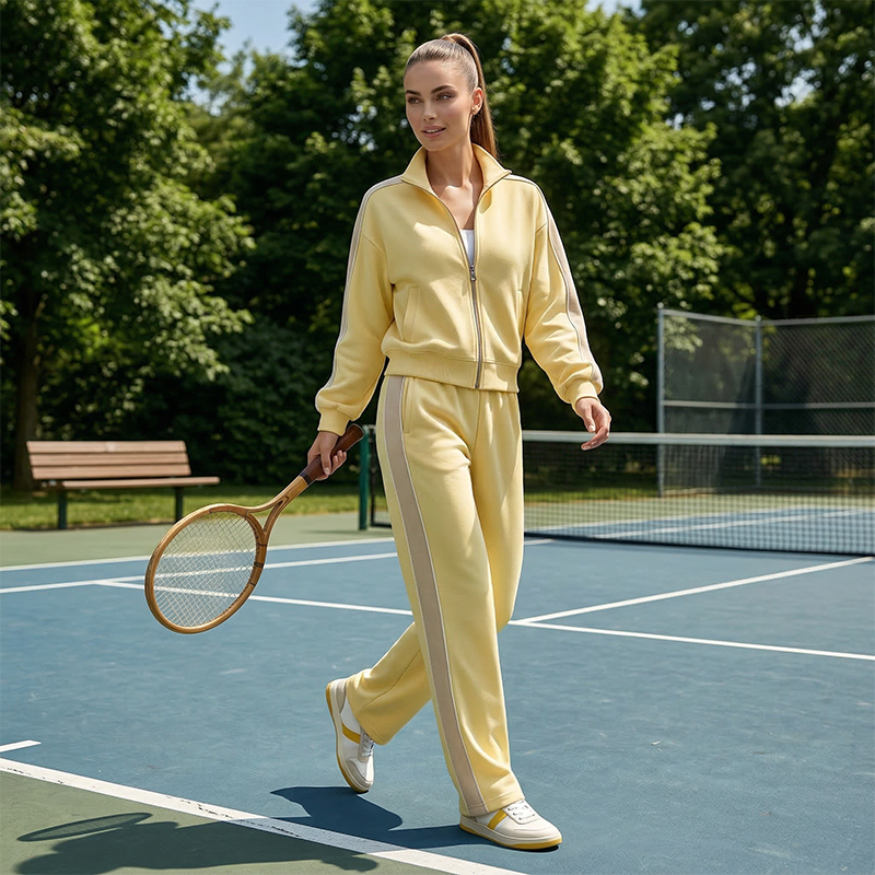 Women's 2-Piece Tracksuit with Side Stripe