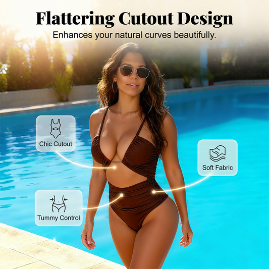 👗Hot Promotion 50% OFF💥Women's High-Waisted Tummy Control Swimwear