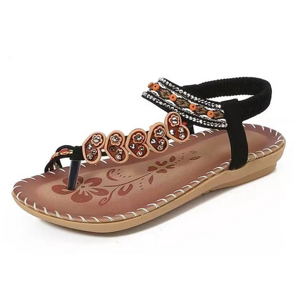 Women's Bohemian Beaded Flat Sandals