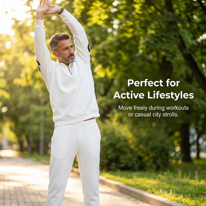 Men's Half-Zip Top & Pants 2-Piece Set