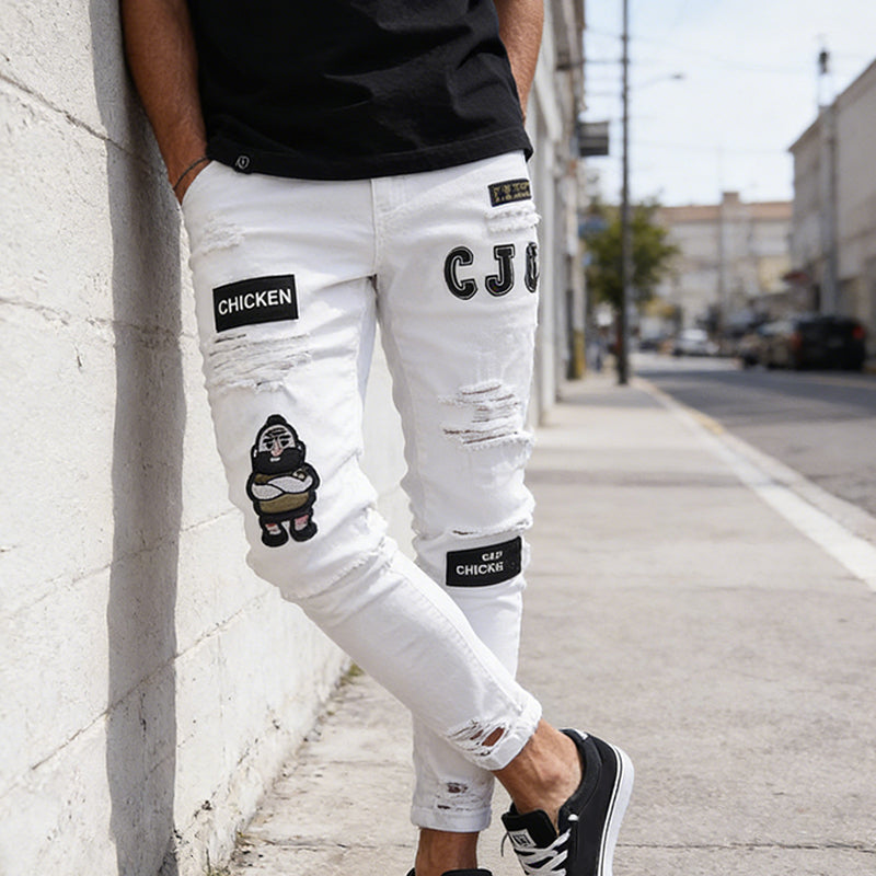 Men's Ripped Skinny Jeans