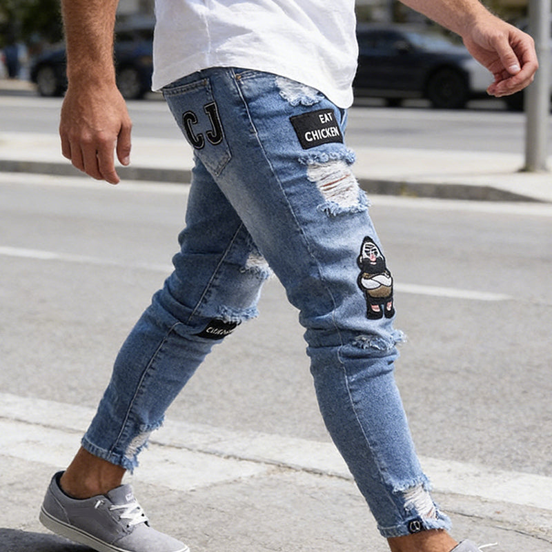 Men's Ripped Skinny Jeans