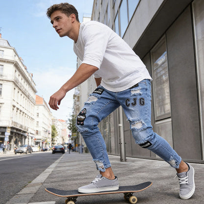 Men's Ripped Skinny Jeans