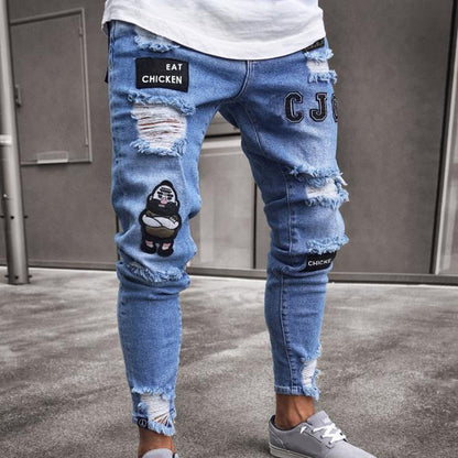Men's Ripped Skinny Jeans