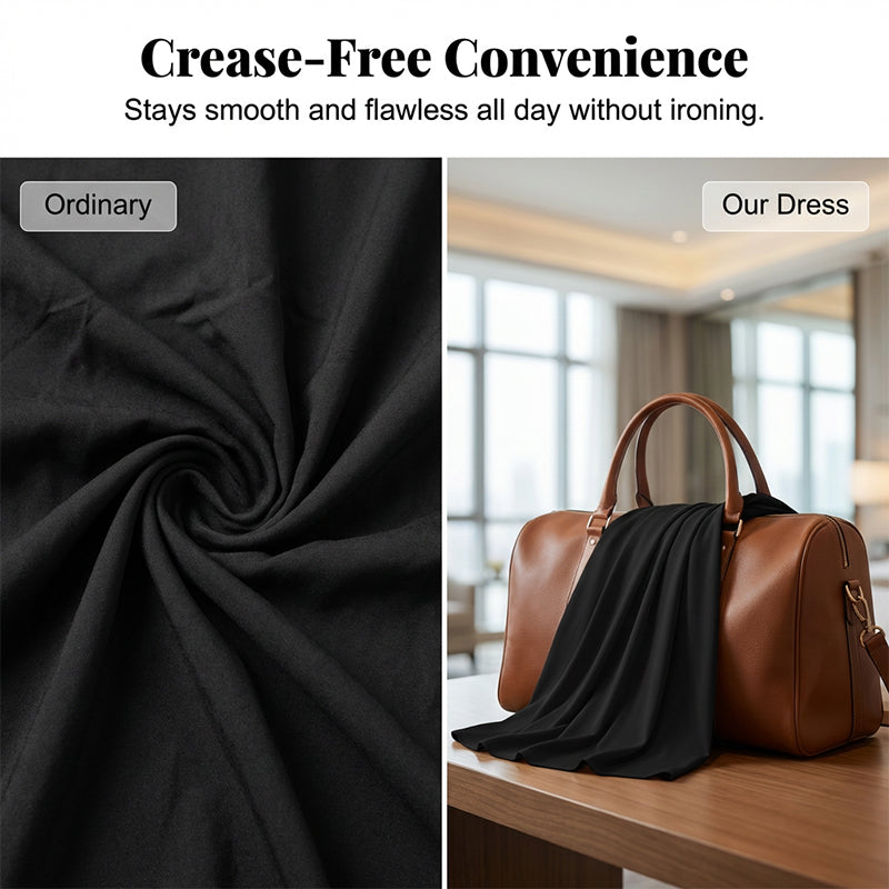 Women's Casual Cold Shoulder Solid Color Dress