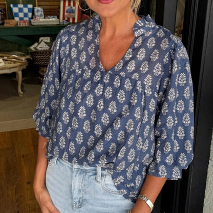 Women's Casual Flowy Printed Top