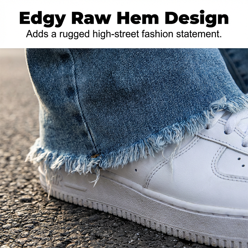 Men's Streetwear Style Flare Jeans