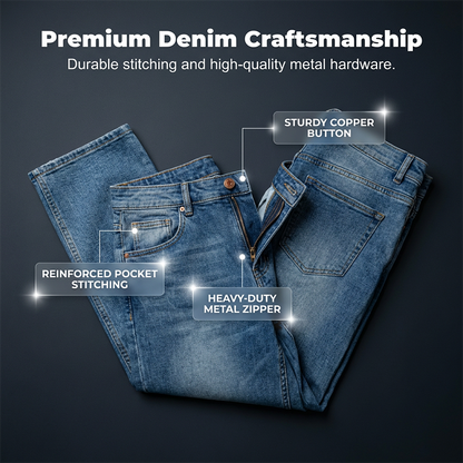 Men's Streetwear Style Flare Jeans