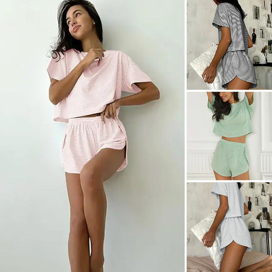 👚 Women's Striped Lounge Set – Ultimate Comfort & Chic Style