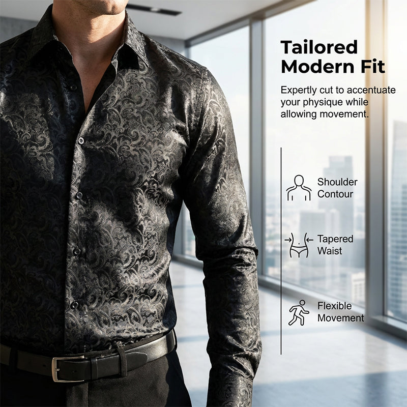 ⚡ Flash Sale! Modern Fit Printed Shirt – Instantly Upgrade Your Look