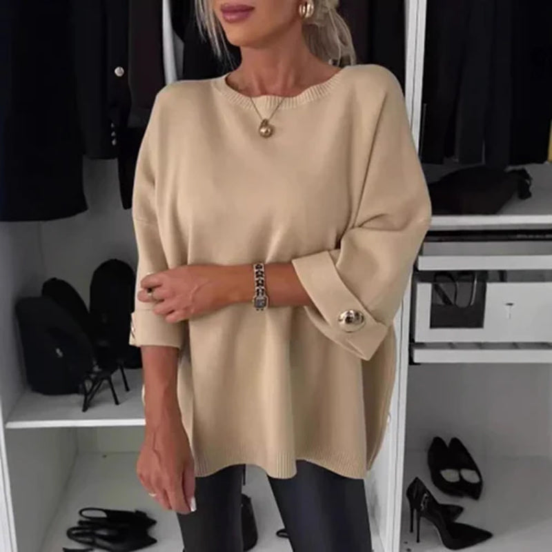 Women's Classic Solid Color Knit Top