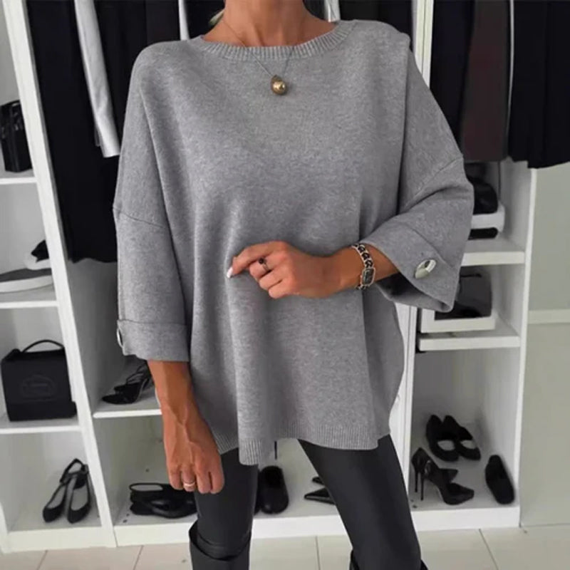Women's Classic Solid Color Knit Top