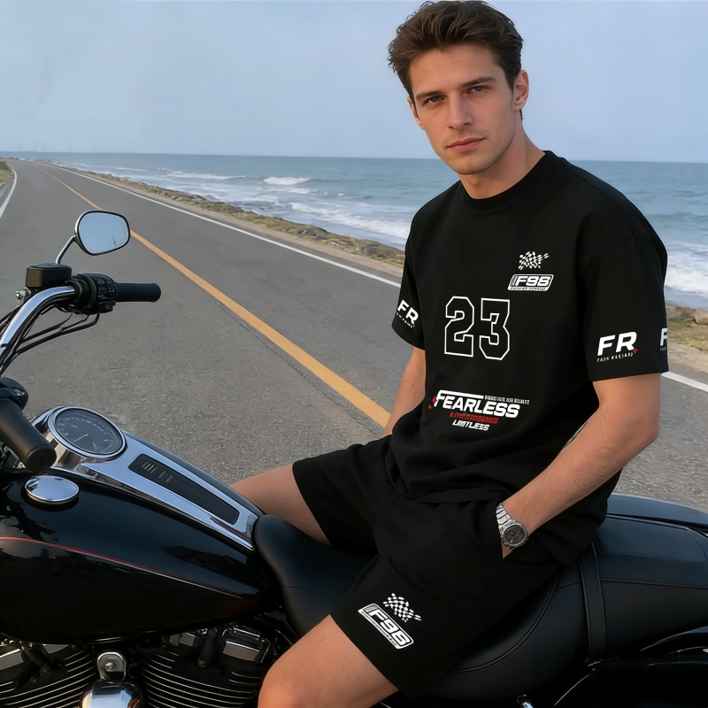 Men's Casual T-Shirt & Shorts 2-Piece Set