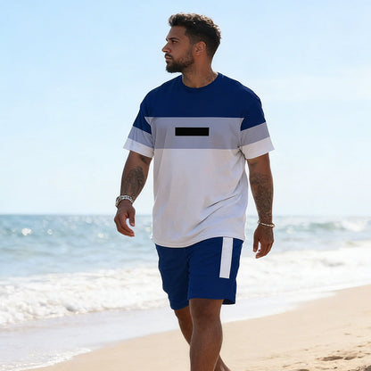 Men's Casual T-Shirt & Shorts 2-Piece Set