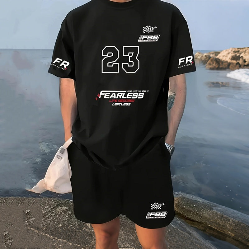 Men's Casual T-Shirt & Shorts 2-Piece Set