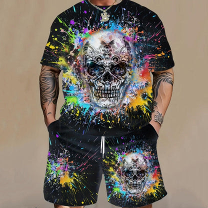 Men's Casual T-Shirt & Shorts 2-Piece Set