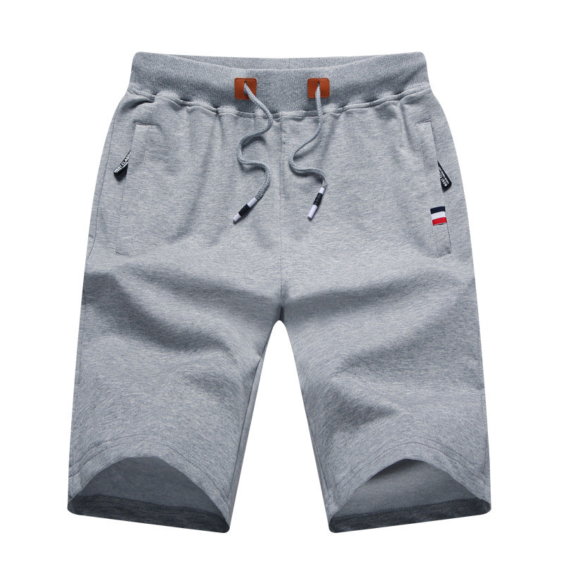 Men's Casual Drawstring Shorts with Zipper Pockets