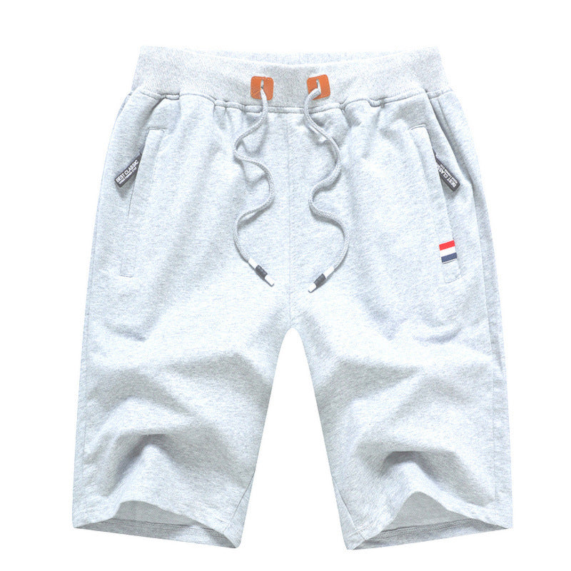 Men's Casual Drawstring Shorts with Zipper Pockets
