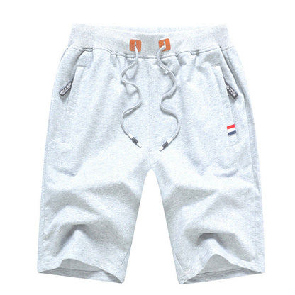 Men's Casual Drawstring Shorts with Zipper Pockets