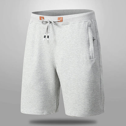 Men's Casual Drawstring Shorts with Zipper Pockets