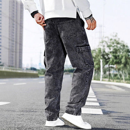Men's Casual Baggy Cargo Workwear Jeans