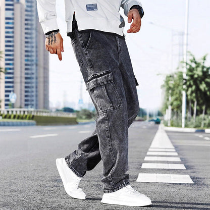 Men's Casual Baggy Cargo Workwear Jeans