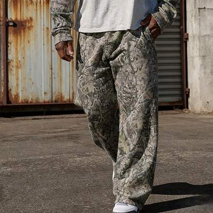 Men's Fashion Camo Wide Leg Joggers