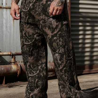 Men's Fashion Camo Wide Leg Joggers