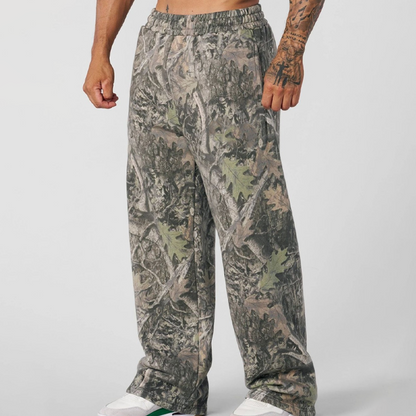 Men's Fashion Camo Wide Leg Joggers