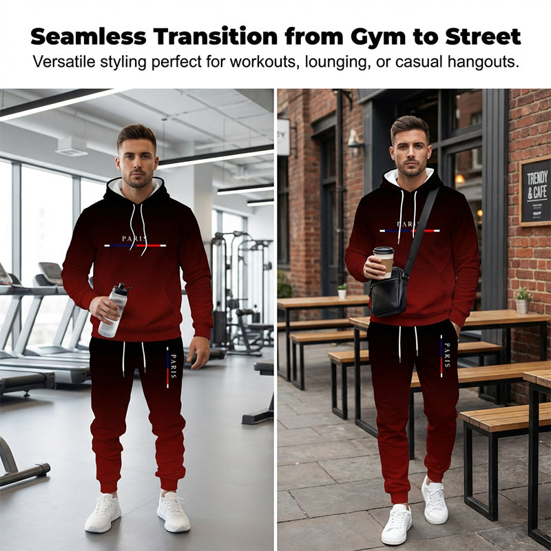 🔥 Hot sale 50% OFF🔥Men's Gradient Tracksuit Set - Hoodie and Sweatpants