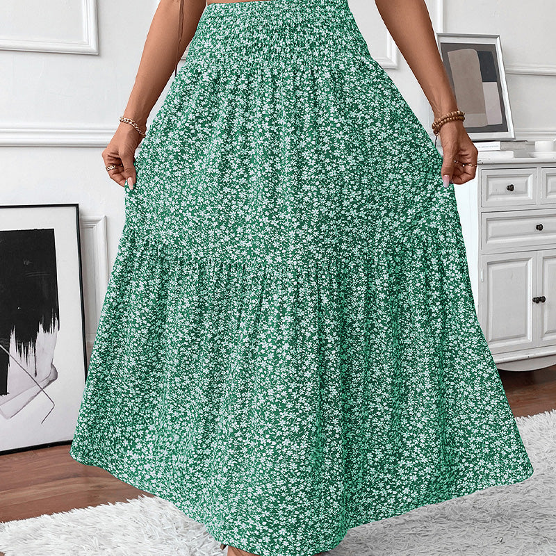 A-Line Floral Maxi Skirt