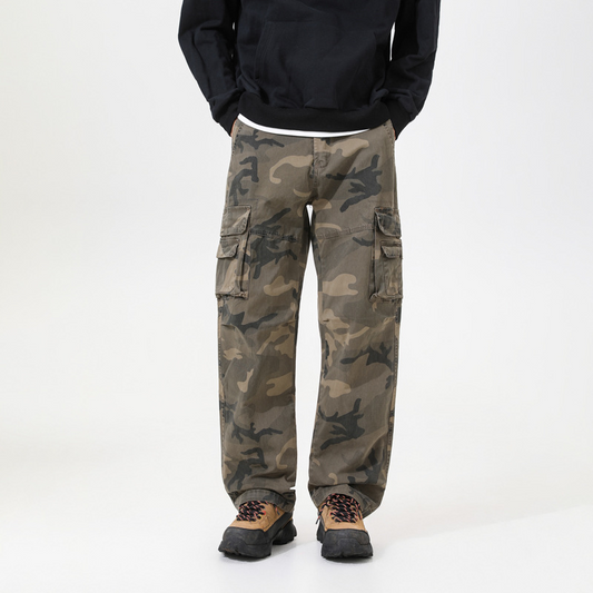 Men's Relaxed Fit Camo Cargo Pants