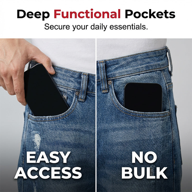 Men's Streetwear Ripped Denim Shorts