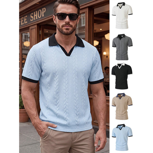 🎁New arrival 50% OFF💥 Men's Short Sleeve Knit Shirt