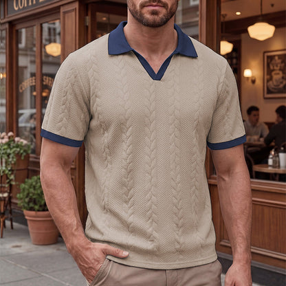 🎁New arrival 50% OFF💥 Men's Short Sleeve Knit Shirt