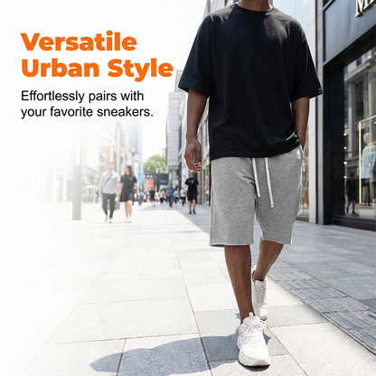 Men's Casual Drawstring Knee-Length Shorts