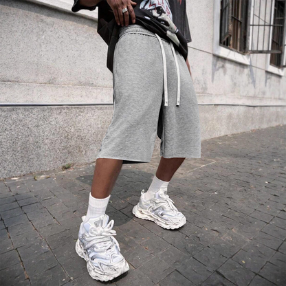 Men's Casual Drawstring Knee-Length Shorts