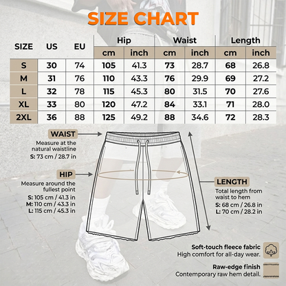 Men's Casual Drawstring Knee-Length Shorts