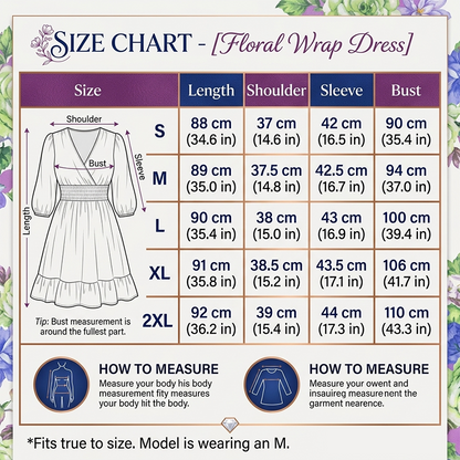 ⏳Limited-time 50% off⏰Women's Floral V-Neck Ruffle Hem A-Line Dress💐👗