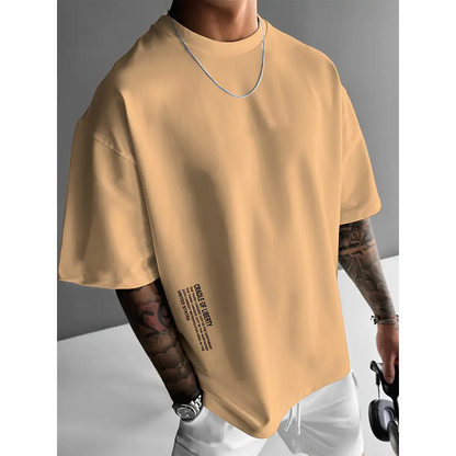 Men's Urban Style Loose Fit Short Sleeve Shirt